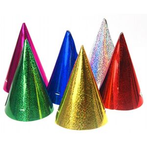 Party čiapočka holografická mix farieb
