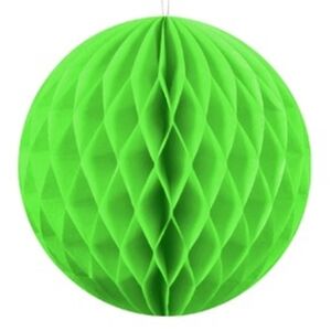 GUĽA papierová dekoračná neónovo-zelená 10cm