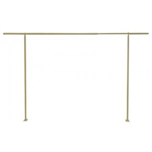 Dekoratívna brána na stôl kovová zlatá 120 - 180 x 106 cm