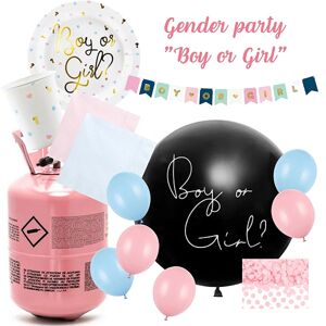 Gender party - Je to dievčatko - party set na odhalenie pohlavia dieťaťa