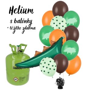 Hélium set - Dino party balónový buket s príslušenstvom