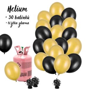Helium set - Výhodný party set helia a balónků -  30 ks 23 cm