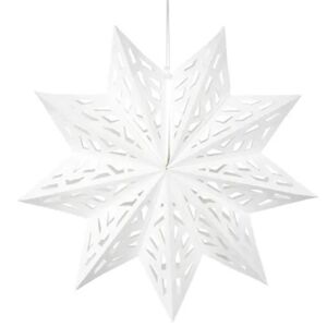 Hviezda papierová biela 50 cm 1 ks