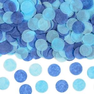 Konfety dekoračné papierové modré 3 g
