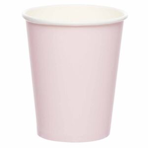Kelímky papierové ružové Marshmallow 237 ml, 8 ks