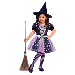 Kostým detský Čarodejnica s hviezdami veľ. 4 - 6 rokov