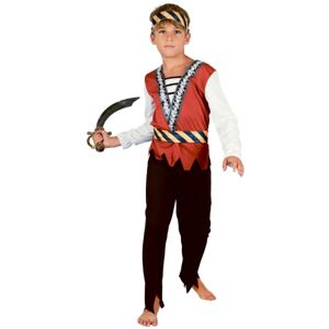 Kostým detský Pirát (čelenka, košeľa, opasok, nohavice) veľ. 120/130 cm