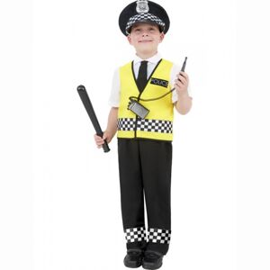 Kostým detský Policajt čiernožltý veľ. M