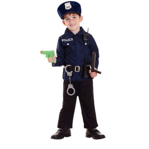Kostým detský Policajt s doplnkami veľ. 3 - 6 rokov