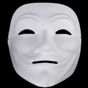 Maska na tvár na domaľovanie Anonymous