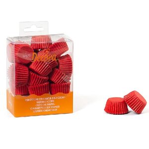 Mini košíčky na pralinky červené 27 mm 200 ks