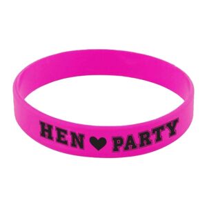 Náramok gumový HEN Party ružový 6 ks