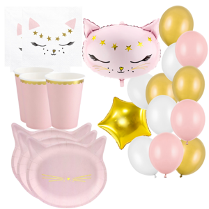 Party Meow - pre 6 osôb s balónikmi