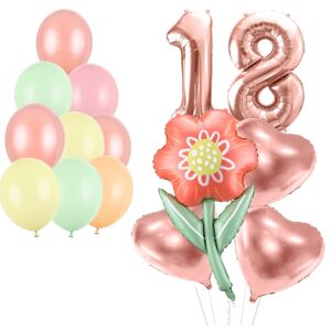 Party set k 18 narodeninám s balónovou kyticou