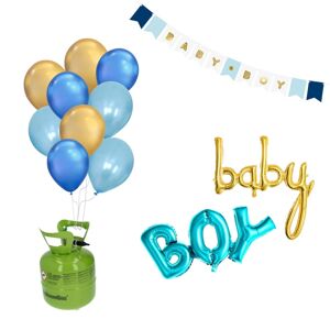 Sada Hélium na 20 balónikov + dekorácie Narodenie chlapčeka