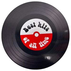 Samolepka "Best hits" gramofónová platňa 10 cm