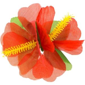 Sponka Havajský kvet, červený 1 ks