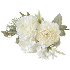 Svazek umělých květů Pryskyřník bílý 32 cm 3 ks