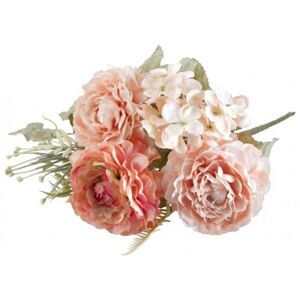 Svazek umělých květů Pryskyřník růžový 32 cm 3 ks