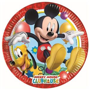 Tanieriky papierové Playful Mickey 23 cm, 8 ks