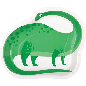 Taniere papierové Zelený dinosaurus 21 cm 8 ks