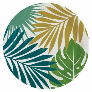 Tanieriky papierové Palmové listy 23 cm, 8 ks