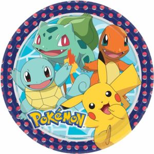 Tanieriky papierové Pokémon 23 cm, 8 ks