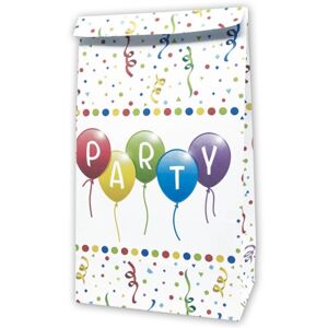 Tašky papierové Happy Birthday Streamers 4 ks