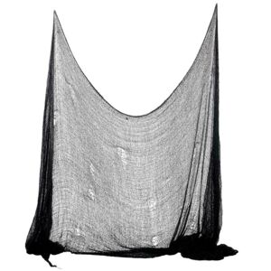 Textília strašidelná čierna 75 x 300 cm