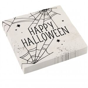 SERVÍTKY papierové Spider Happy Halloween 33x33cm 16ks