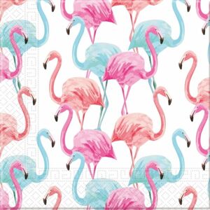 Servítky papierové Tropical Flamingo 33 x 33 cm 20 ks