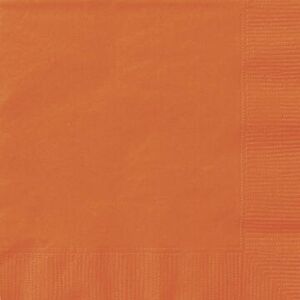 Ubrousky papírové banketové oranžové 13 x 13 cm 20 ks