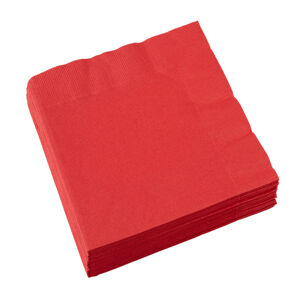 Servítky papierové červené Apple 33x33 cm, 20 ks