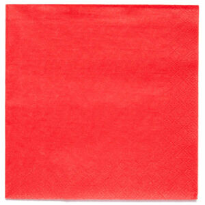 Servítky papierové červené Fiesta 33x33 cm, 20 ks