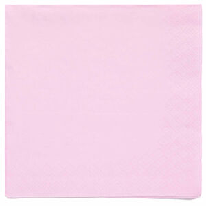 Servítky papierové ružové Marshmallow 33x33 cm, 20 ks
