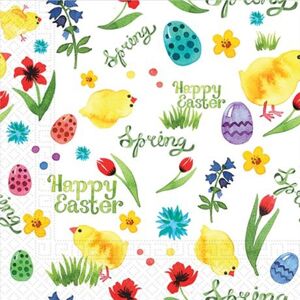 Servítky papierové veľkonočné Happy Easter 33 x 33 cm 20 ks