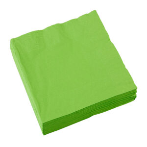 Servítky papierové zelené Kiwi 33x33 cm, 20 ks