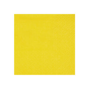 Servítky papierové žlté 21 x 20 cm 25 ks