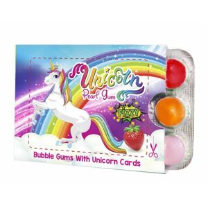 Unicorn party - Žuvačky Unicorn so zberateľskými kartami 20 g