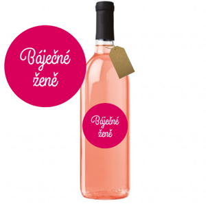Darčekové víno "Báječné ženě" - Zweigeltrebe ružové