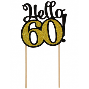 ZÁPICH na tortu 60. narodeniny zlatý