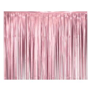 Závěs fólivý matně růžový 100 x 200 cm