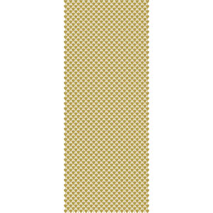 Záves srdiečkový, zlatý 100 x 200 cm