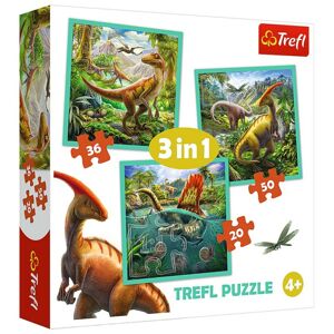 34837 Detské puzzle - Dinosaurus - 3v1