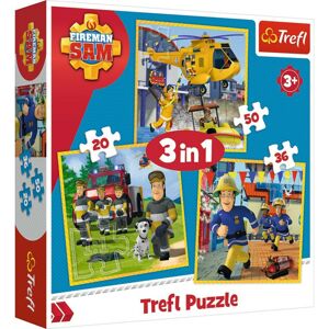 34844 Detské puzzle - Fireman Sam - 3v1