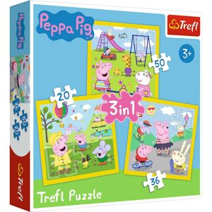 34849 Detské puzzle - Peppa Pig - 3v1