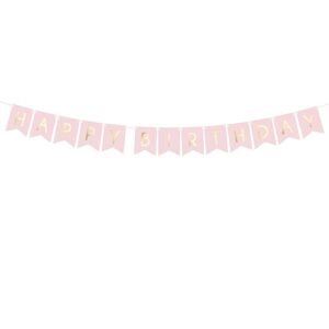 GRL57-001J Party Deco Girlanda - Baner - HAPPY BIRTHDAY, 15x175cm Modrá