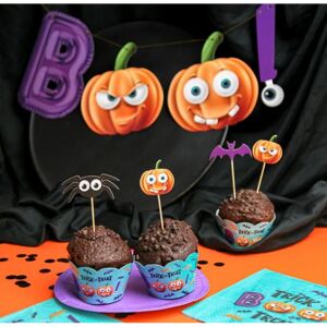 RV-PPBO GRABO Party set zapichov a košíčkov na muffiny - "Boo!" 6ks