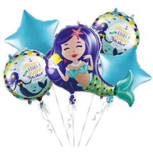 jx-885717 Godan Set fóliových balónov - Mermaid (5ks)