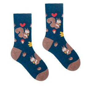 HESTY Veselé ponožky HESTY - Veveričiak – Detské 30-34